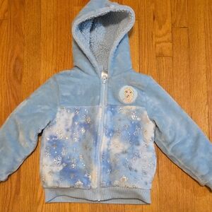 Disney Frozen Light Blue Fleece Hoodie for Kids